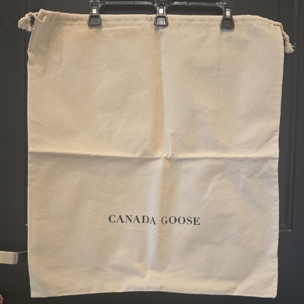 Canada Goose Cream Canvas Drawstring Dust Bag